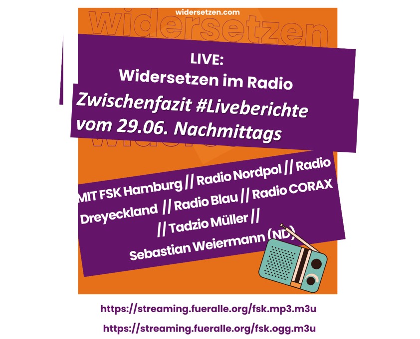 Zwischenfazit #Liveberichte 29.06. #Widersetzen gegen AFD Parteitag