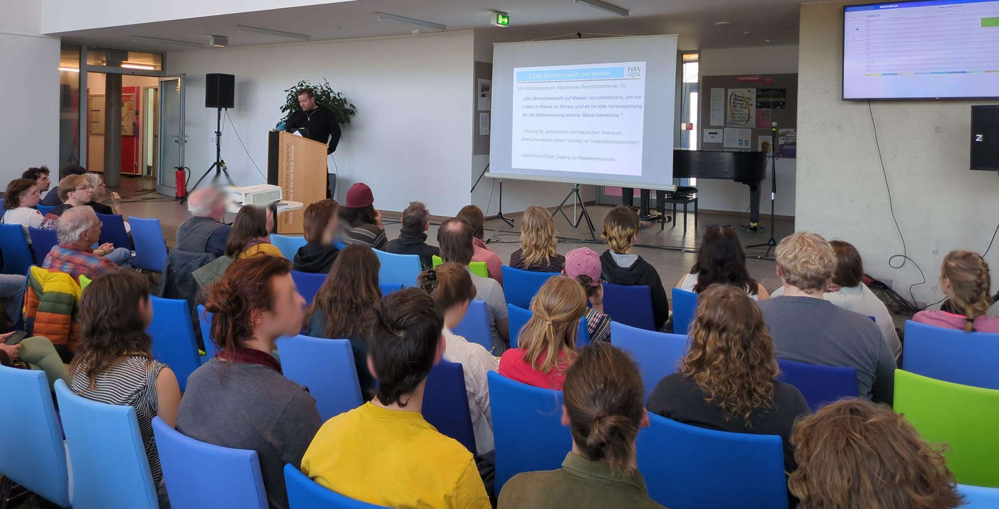 Wasserkonferenz: Keynote #1 „Das Menschenrecht auf Wasser – gefährdet, verletzt, verteidigt“