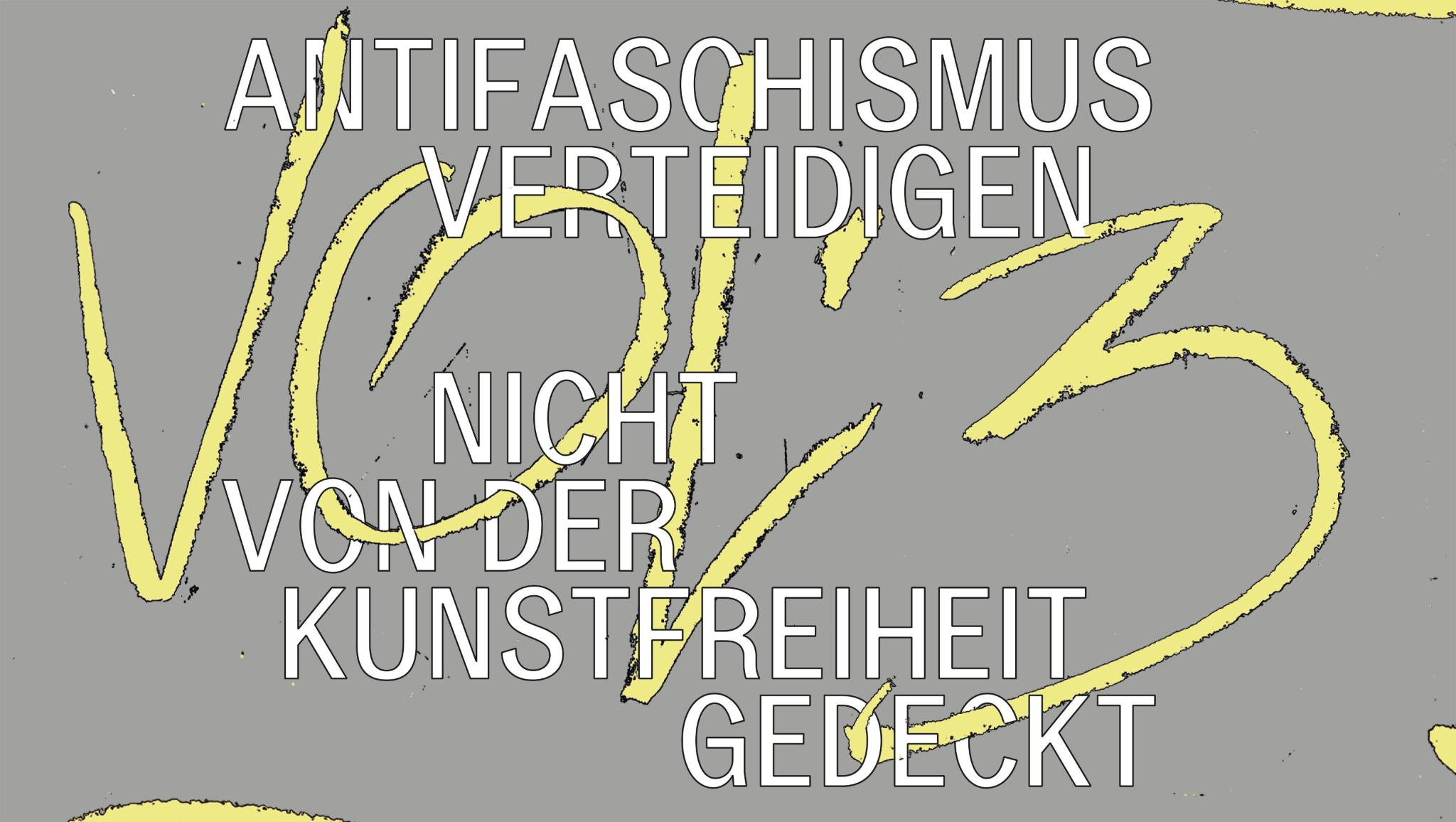 Doku: Antifaschismus verteidigen – nicht von der Kunstfreiheit gedeckt Podiumsdiskussion zum Budapest-Komplex und dem Bundespreis für Kunststudierende
